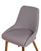 Set of 2 Dining Chairs MELFORT Fabric Taupe