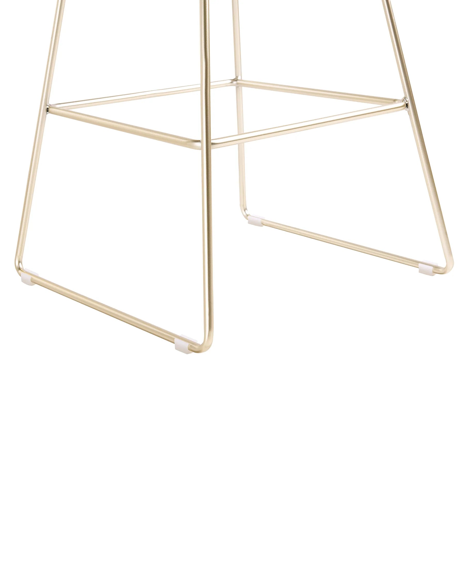 Set of 2 Bar Chairs PRESTON Metal Gold