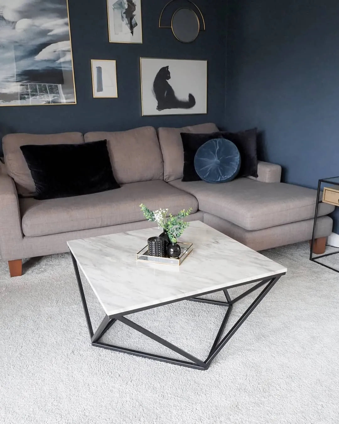 Coffee Table MALIBU White Marble