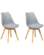 Set of 2 Dining Chairs DAKOTA II Grey