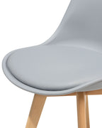 Set of 2 Dining Chairs DAKOTA II Grey
