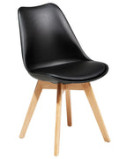 Set of 2 Dining Chairs DAKOTA II Black