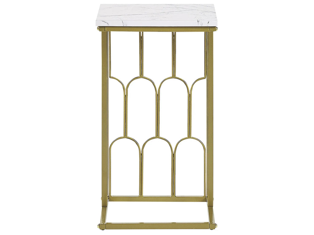 Side Table PANDALE White Marble