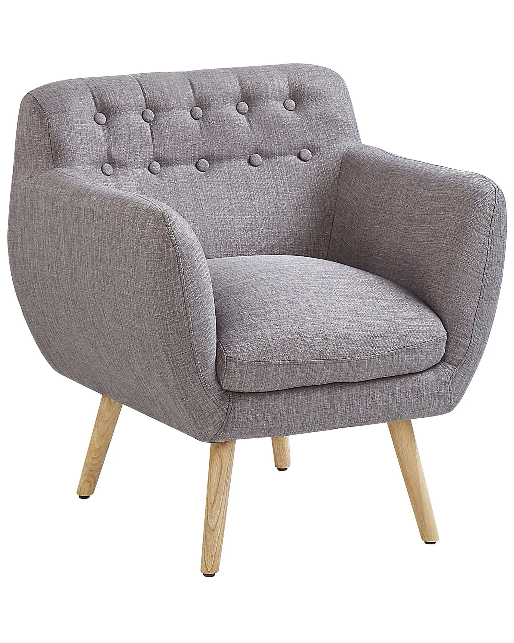 Armchair MELBY Fabric Light Grey