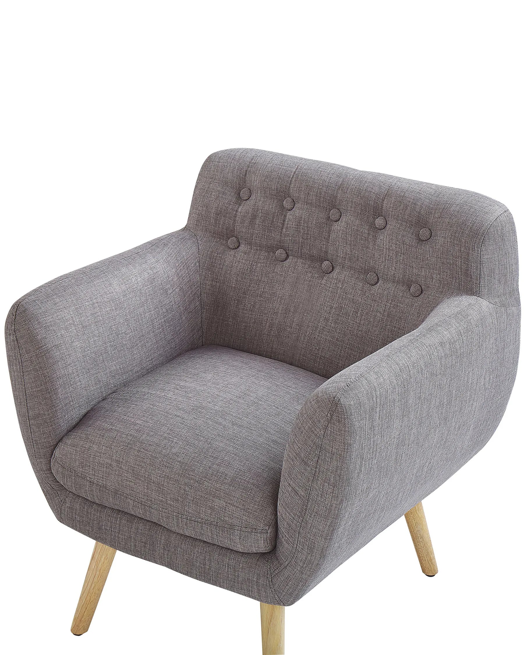 Armchair MELBY Fabric Light Grey