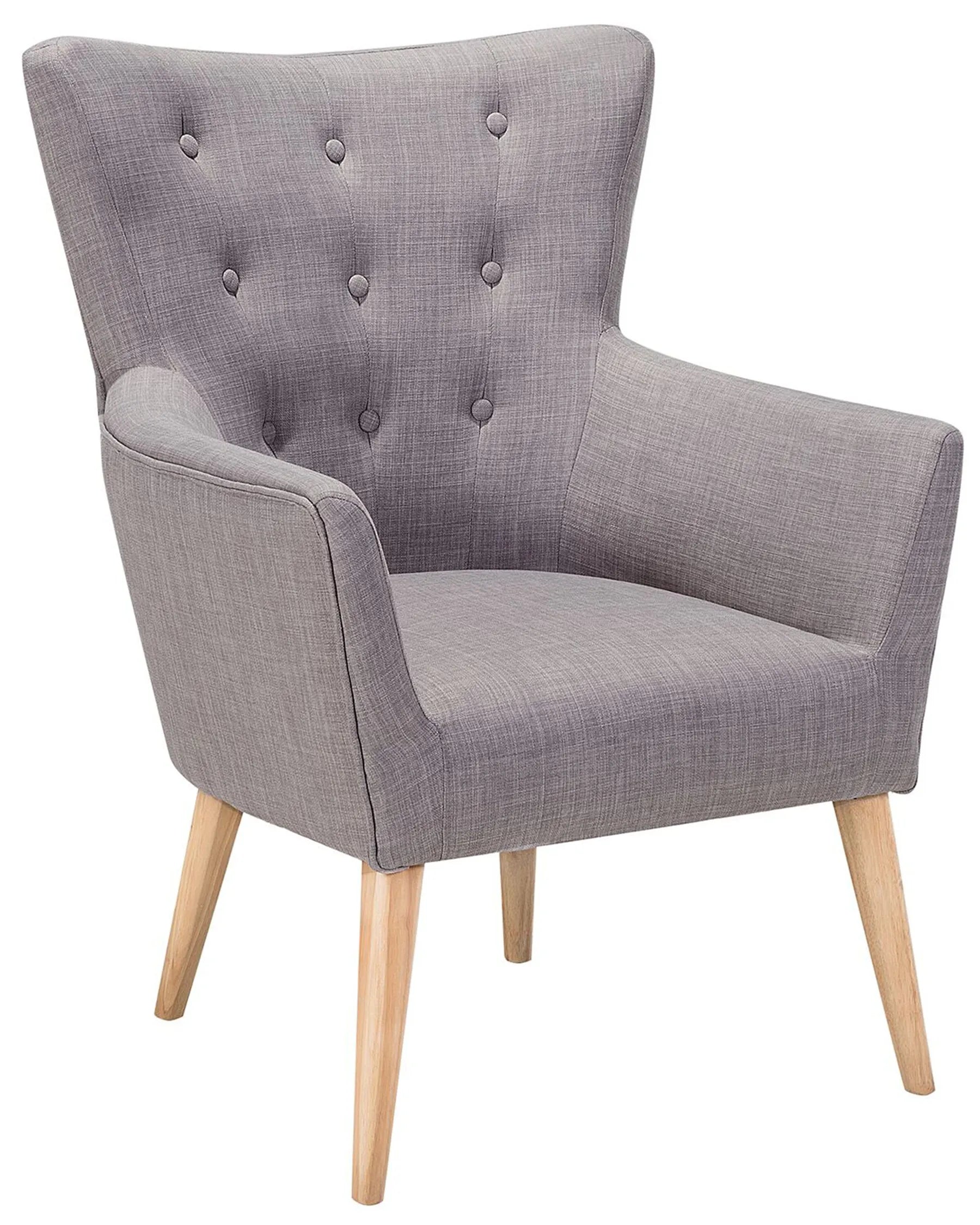 Armchair ANGEN Fabric Light Grey
