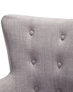 Armchair ANGEN Fabric Light Grey