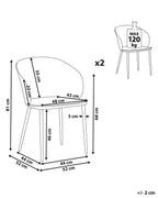 Set of 2 Dining Chairs BLAYKEE White