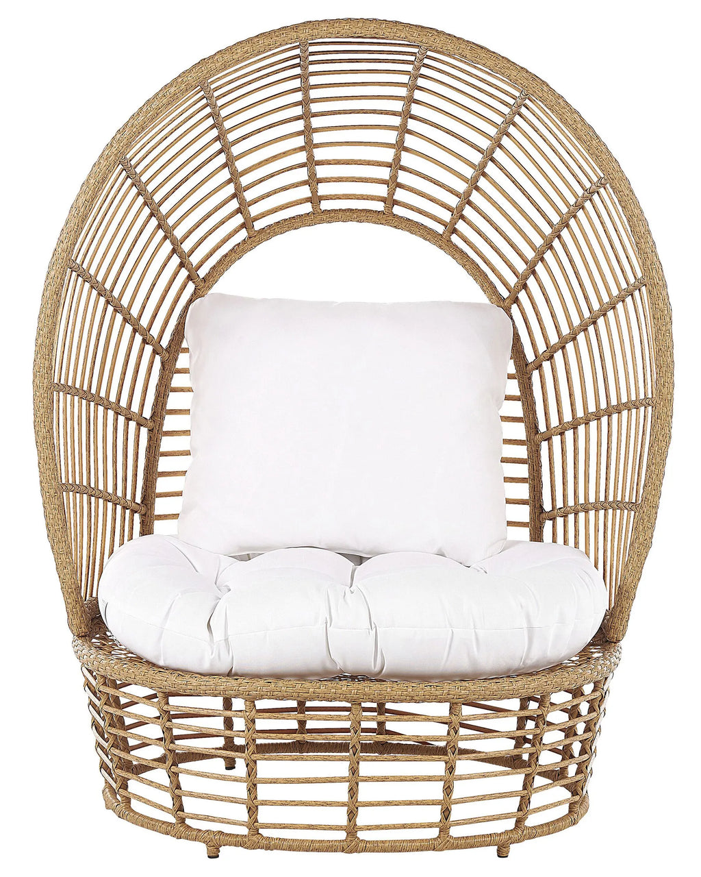 Garden Armchair LIDO Rattan Beige