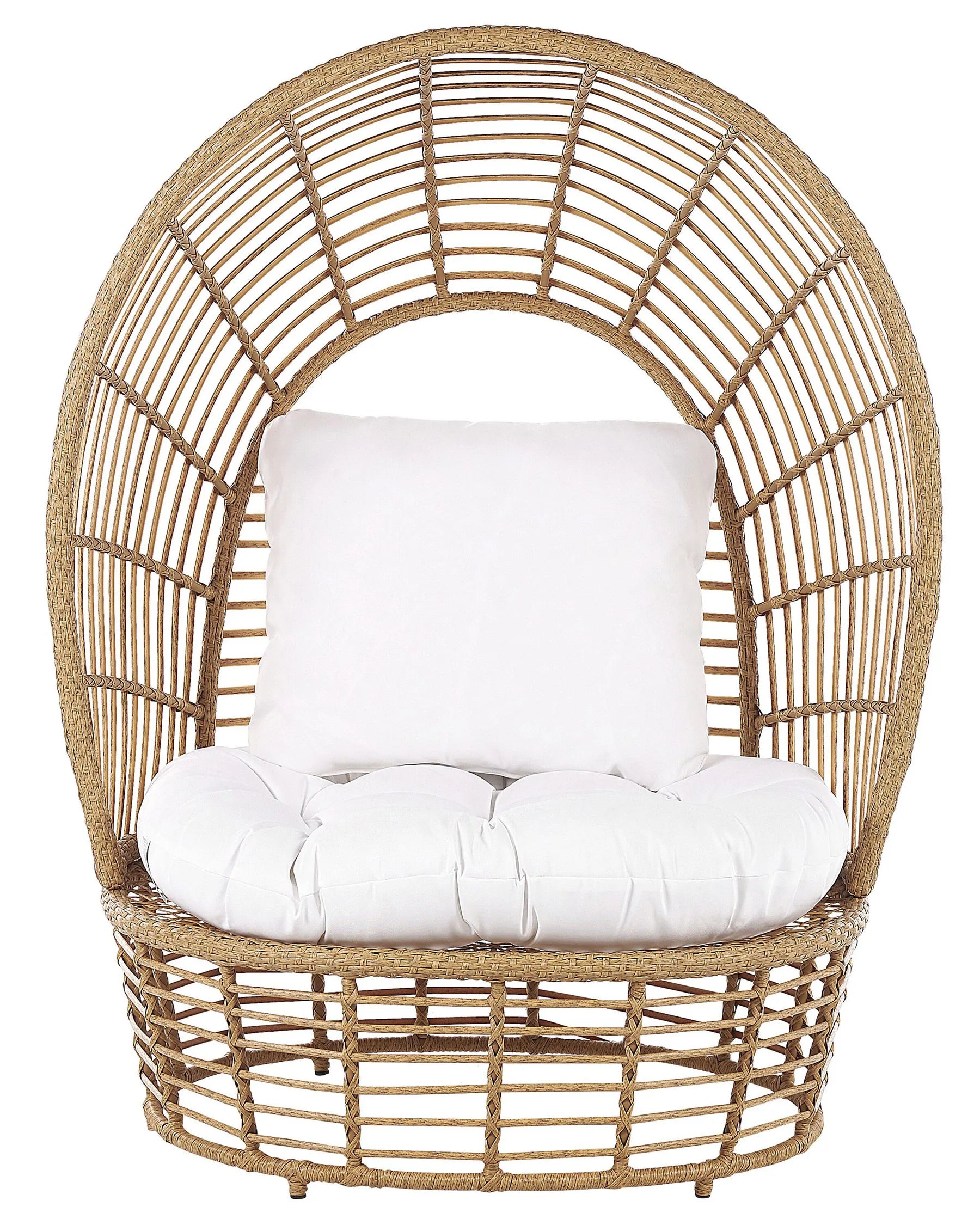 Garden Armchair LIDO Rattan Beige