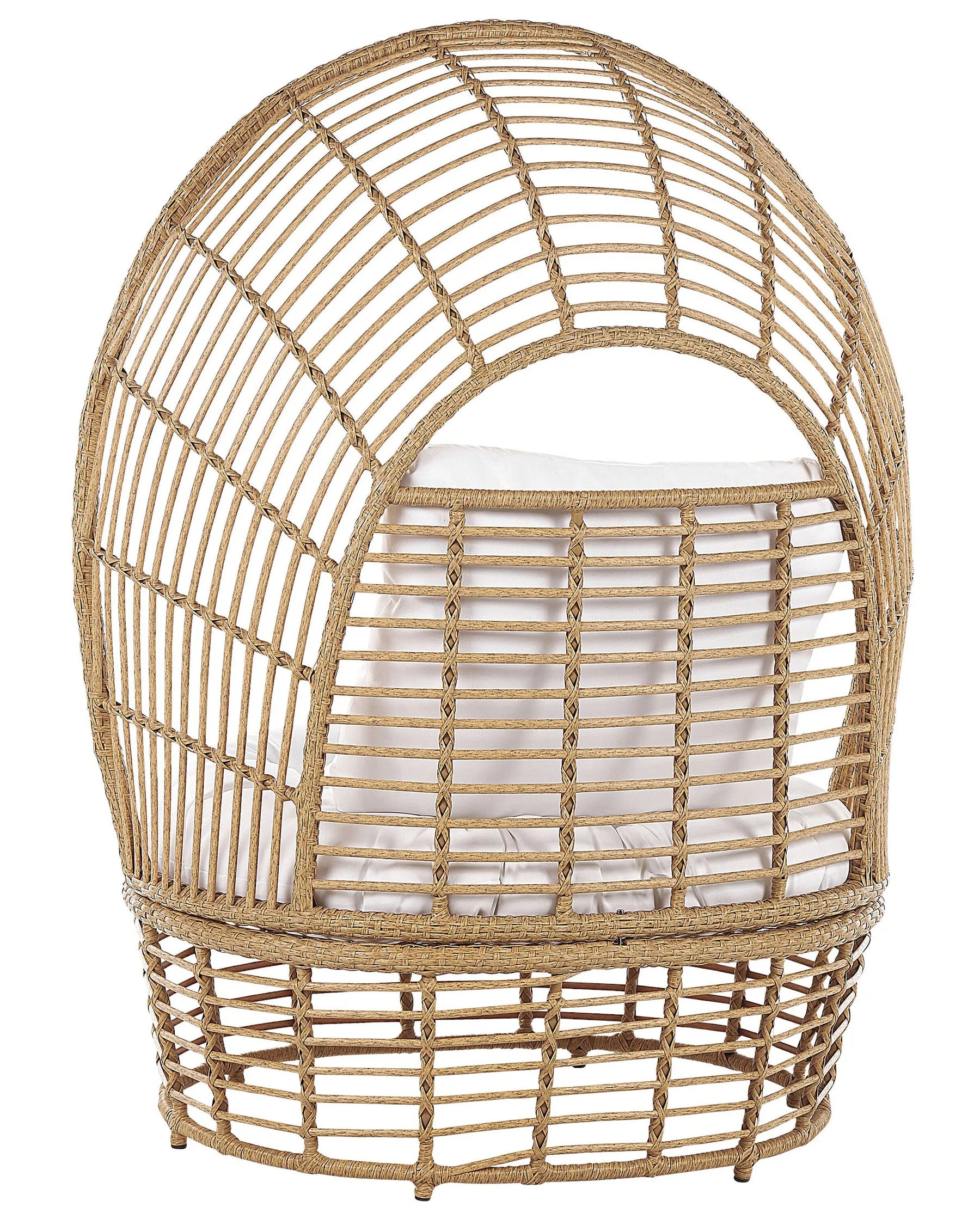Garden Armchair LIDO Rattan Beige