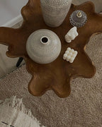 Side Table ELSA Teak Wood Brown