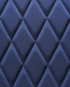 Set of 2 Dining Chairs ARCATA Velvet Navy Blue