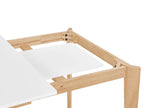 Extending Dining Table SOLA White 140/180 cm 90 cm