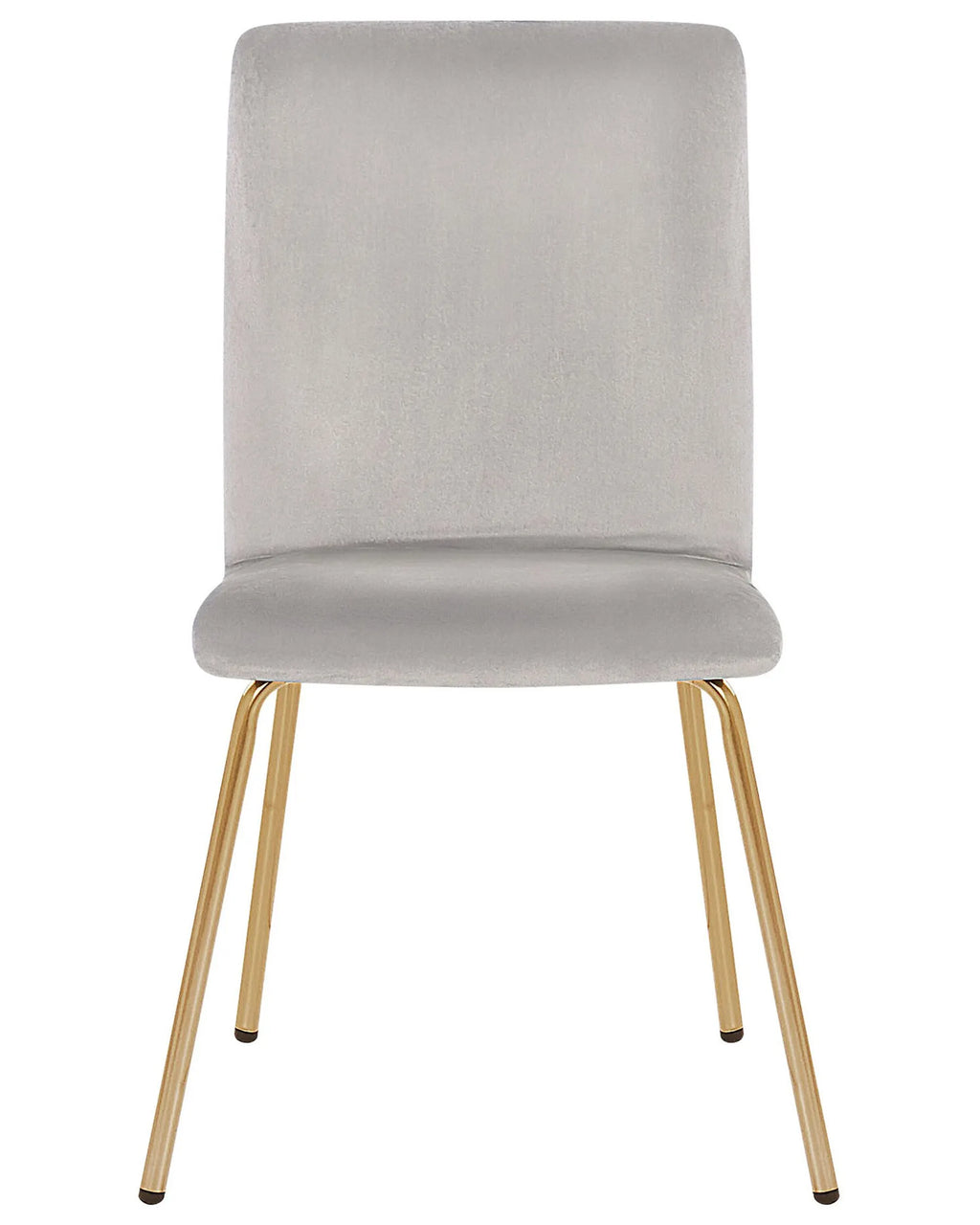 Set of 2 Dining Chairs RUBIO Velvet Grey