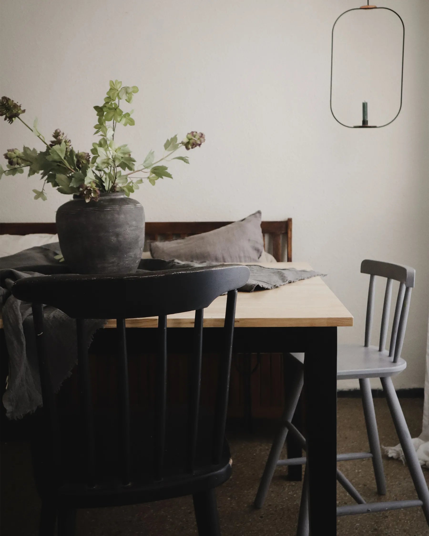 Dining Table GEORGIA Black 150 cm 90 cm Wood
