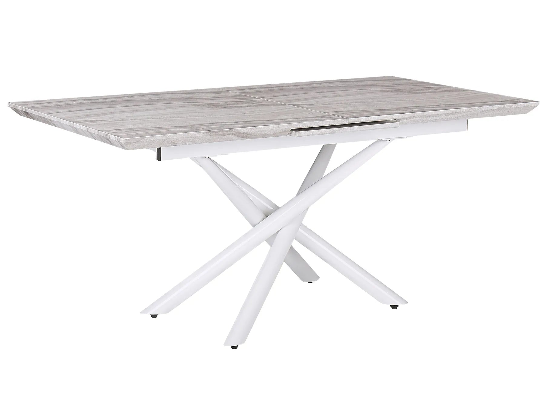 Extending Dining Table MOIRA White 160/200 cm 90 cm