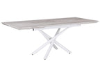 Extending Dining Table MOIRA White 160/200 cm 90 cm