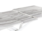 Extending Dining Table MOIRA White 160/200 cm 90 cm