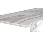Extending Dining Table MOIRA White 160/200 cm 90 cm