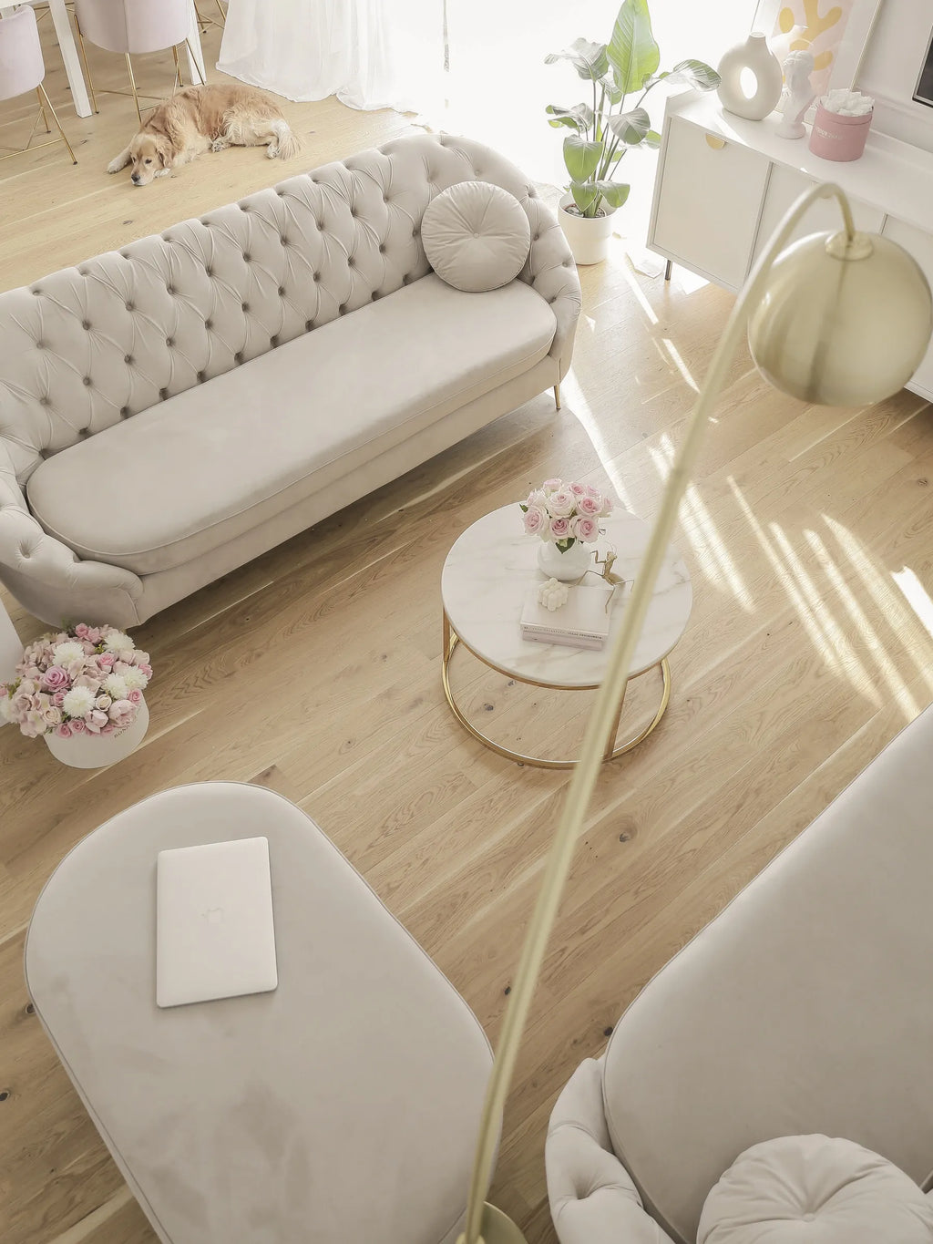 Coffee Table CORAL Marble/ Gold