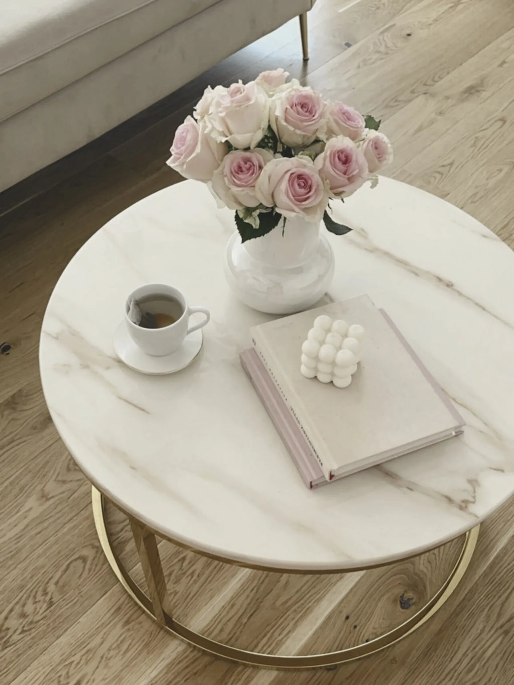 Coffee Table CORAL Marble/ Gold