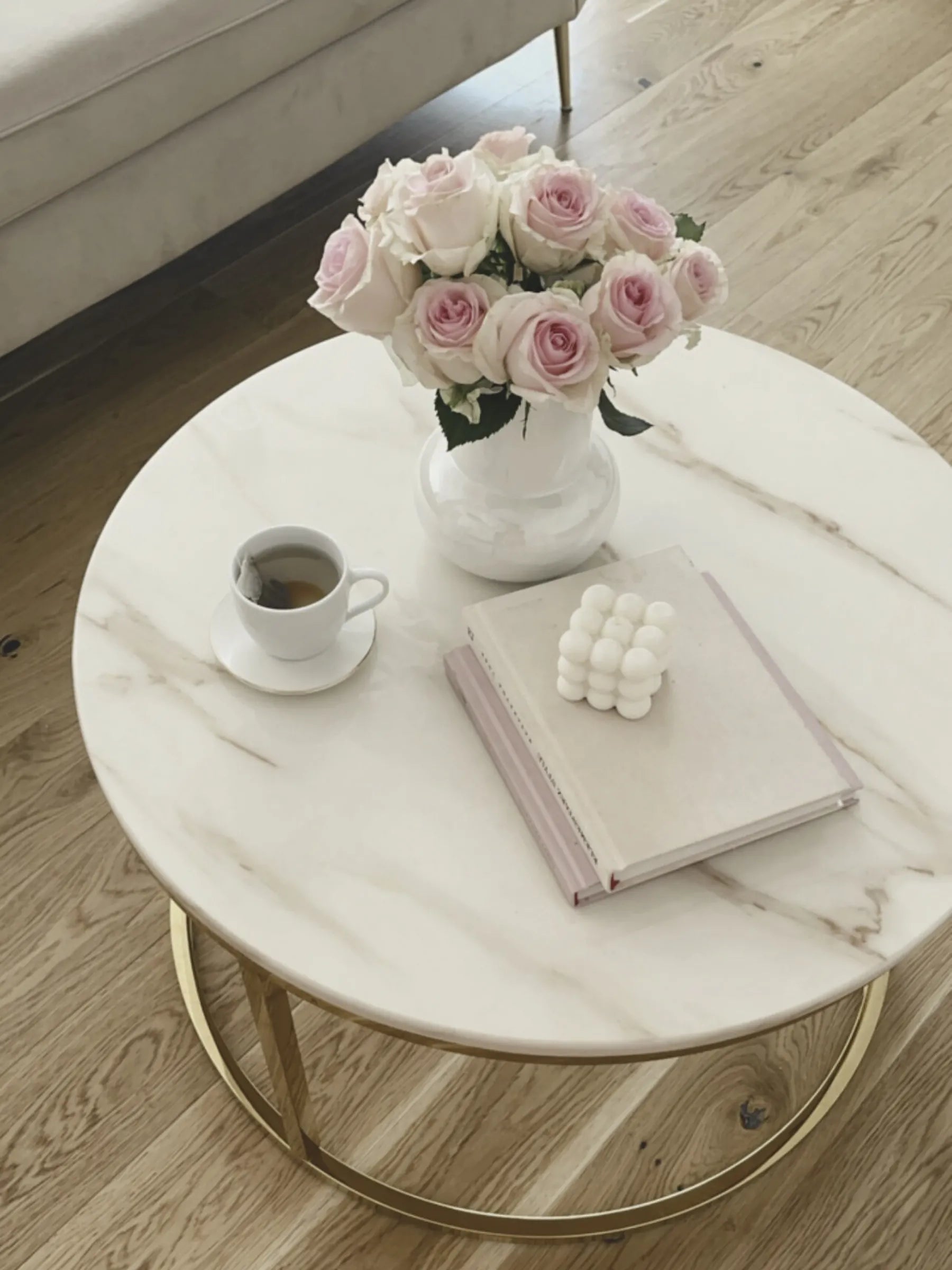 Coffee Table CORAL Marble/ Gold