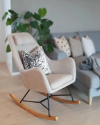 Rocking Chair ARRIE Fabric Light Beige