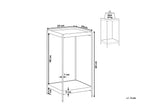 Side Table ALSEA Tempered Glass Gold