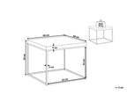 Side Table DELANO Dark Brown