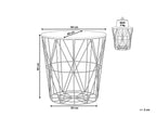 Side Table LANARK Gold with Storage