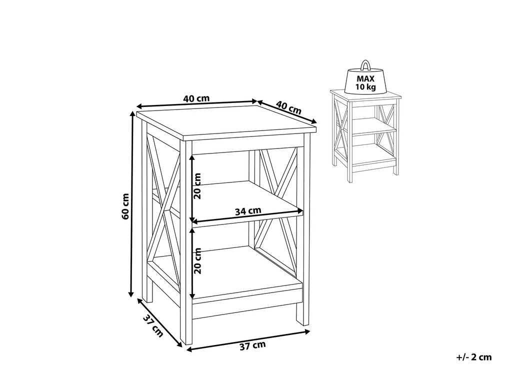 Side Table FOSTER Black