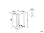 Side Table CRYSTAL Tempered Glass Gold