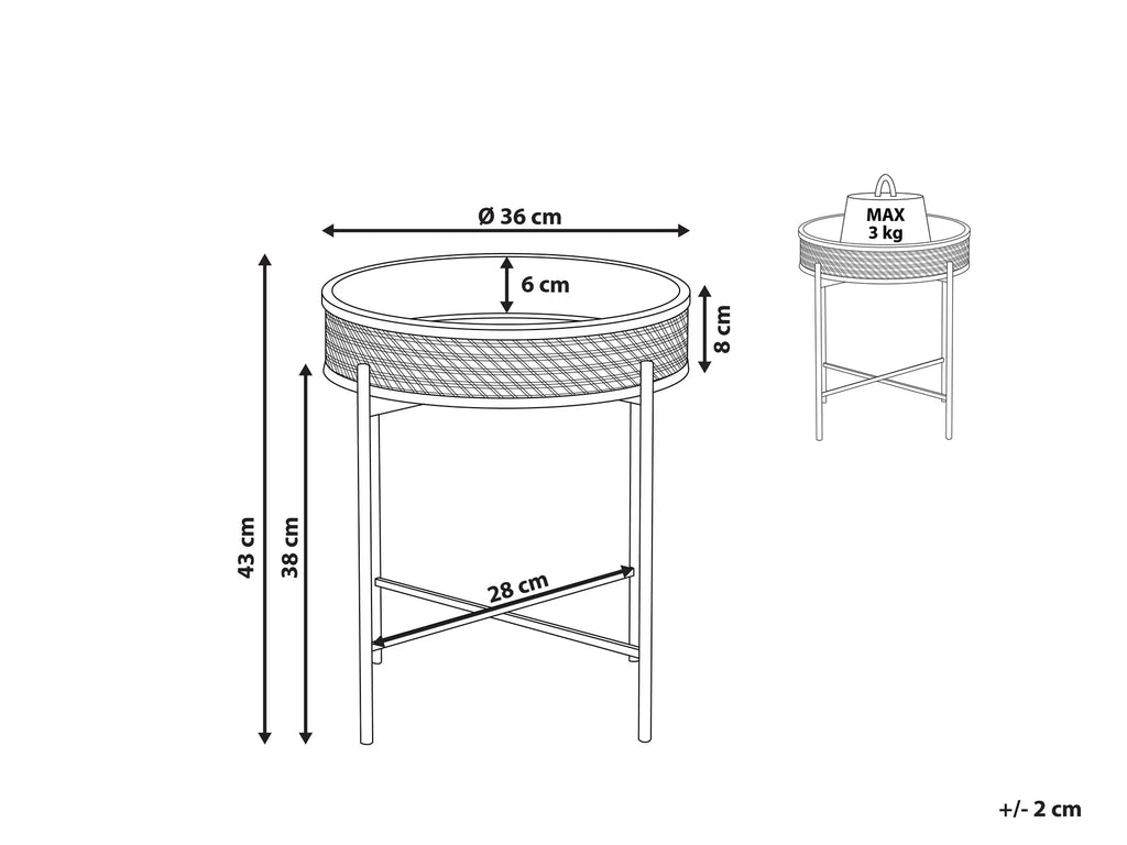 Side Table VIENNA Black