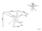Coffee Table STARLIGHT Tempered Glass Silver