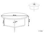 Coffee Table MELODY Light Brown