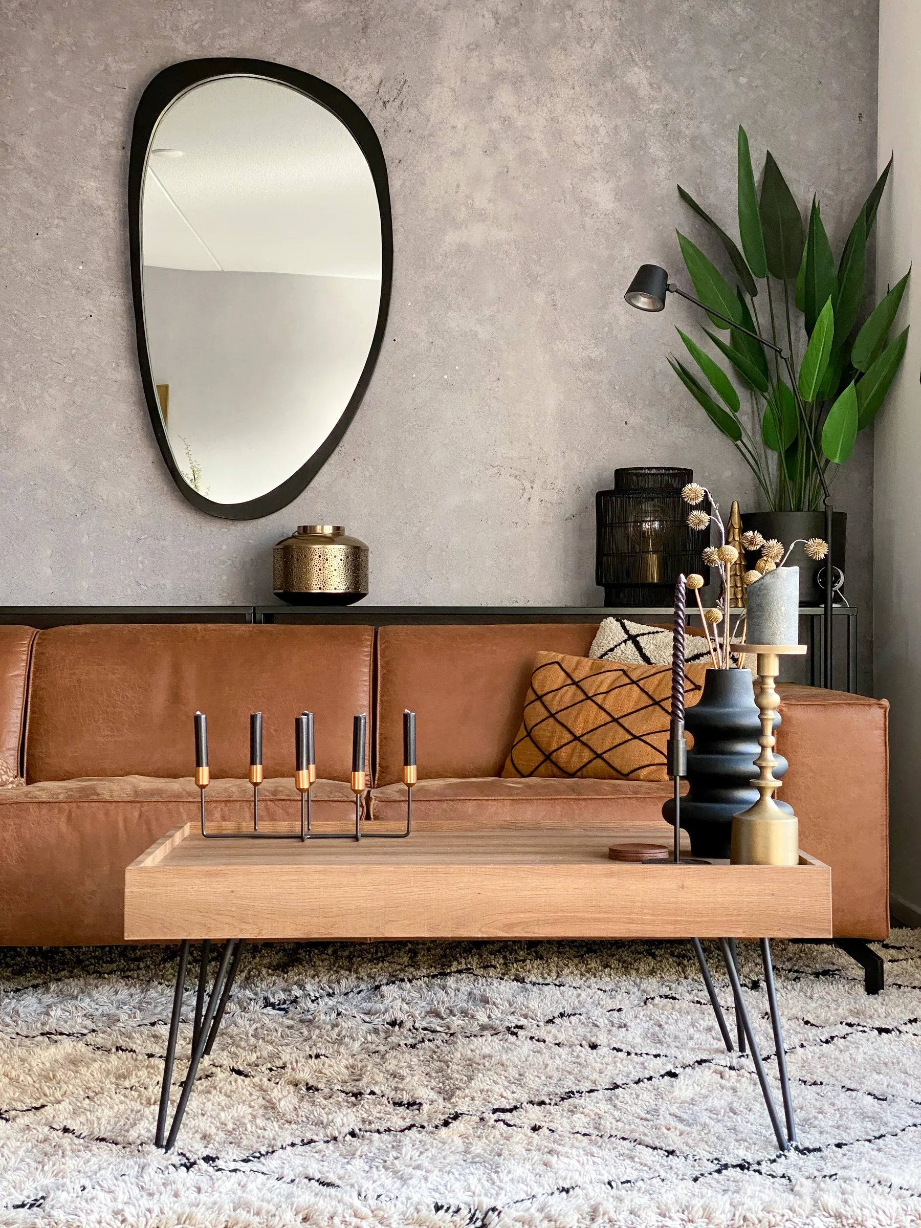 Coffee Table WELTON Dark Brown
