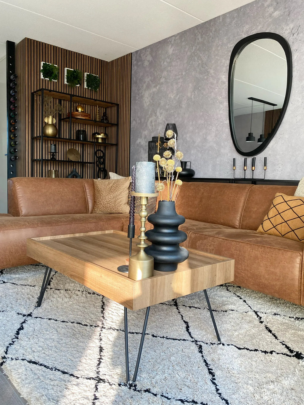 Coffee Table WELTON Dark Brown