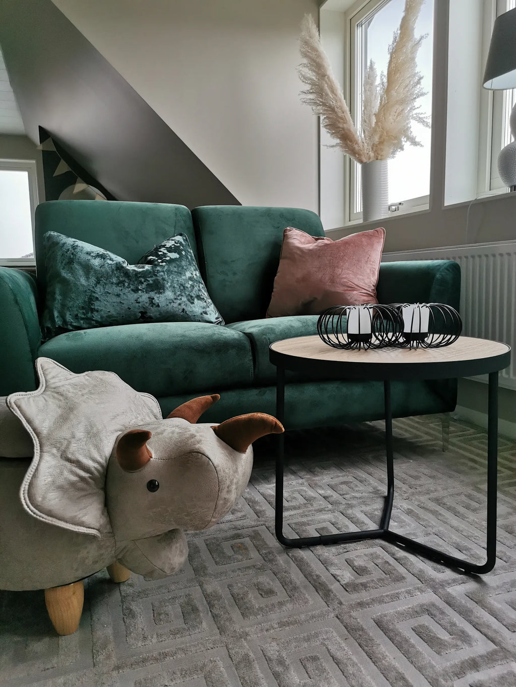 Side Table MELODY Light Brown