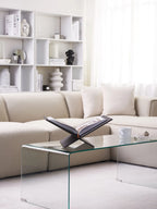 Coffee Table KENDALL Tempered Glass Transparent