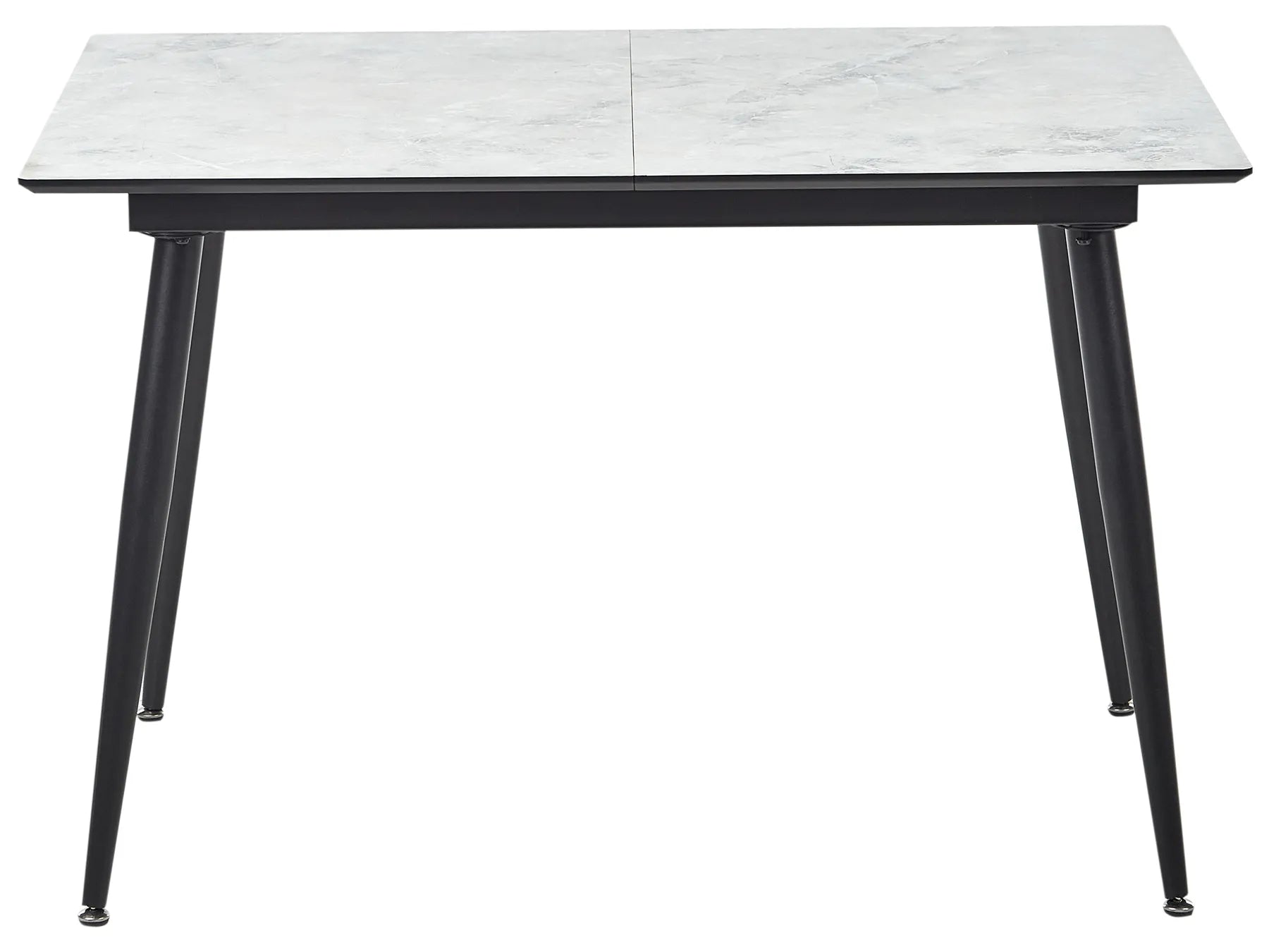 Dining Table EFTALIA White Marble 120/150 cm 80 cm