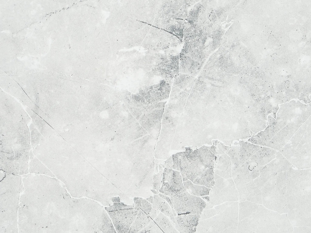 Dining Table EFTALIA White Marble 120/150 cm 80 cm