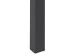 Extending Dining Table GRANADA Black 120/160 cm 80 cm