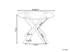 Dining Table OTIUM Black 100 cm 100 cm