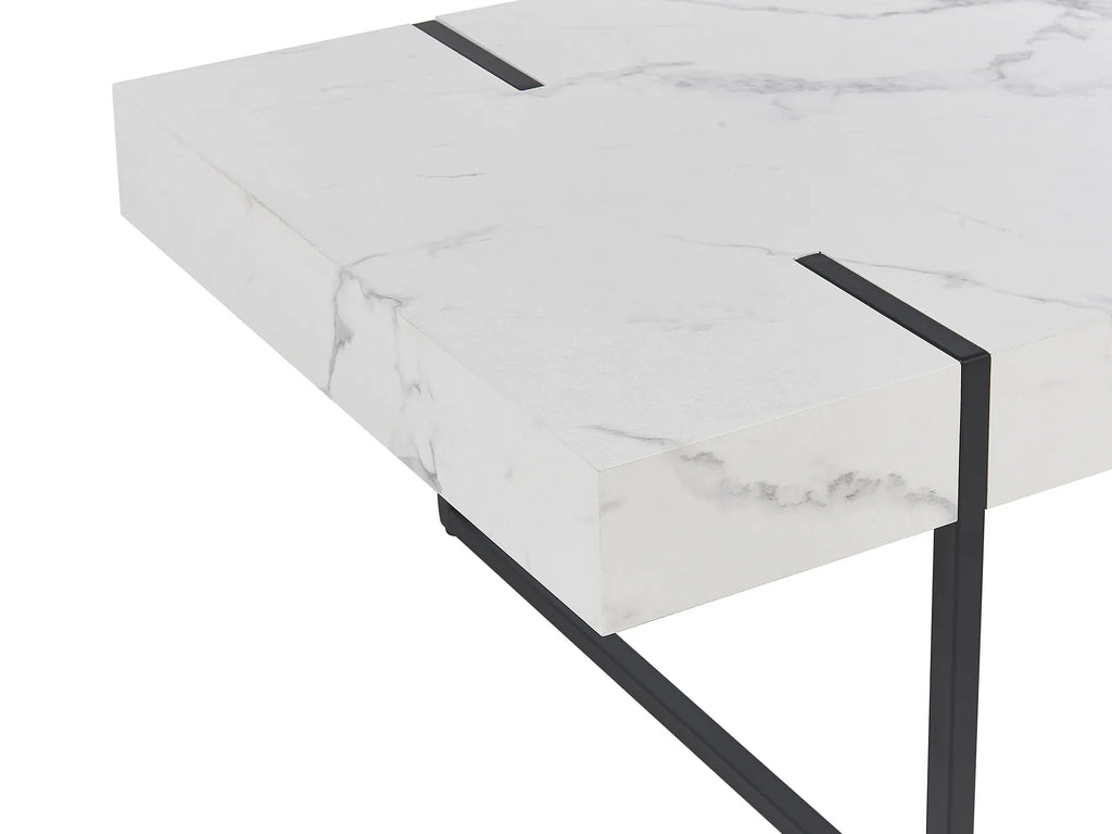 Coffee Table NAMA White Marble — close-up detail