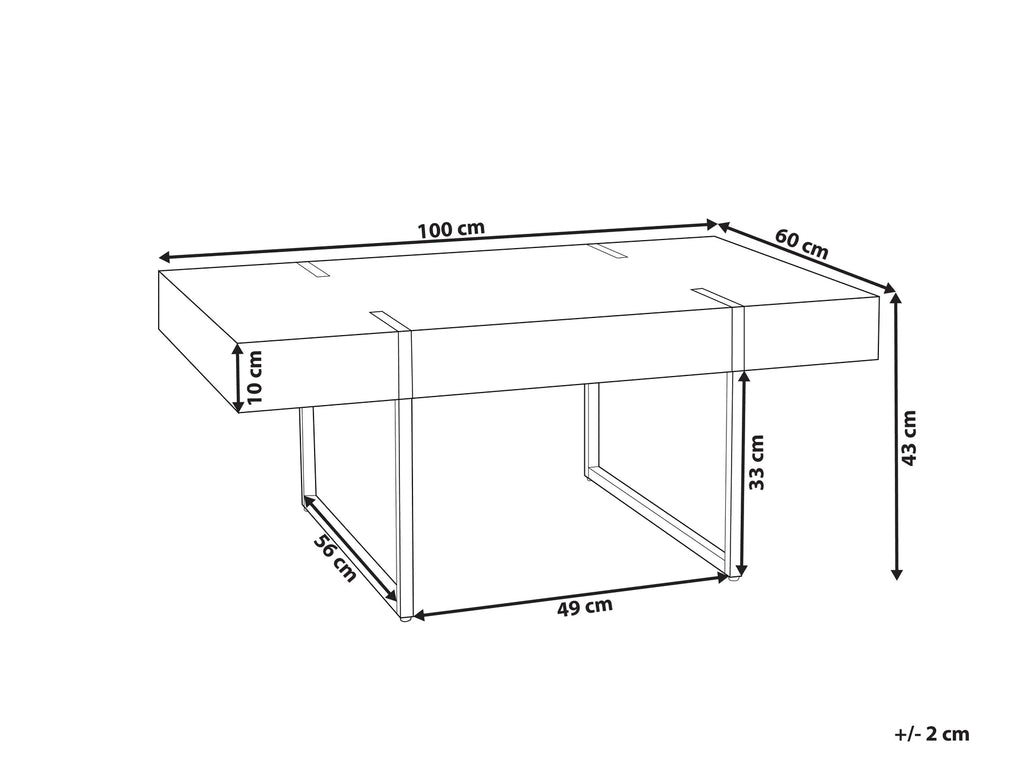 Coffee Table NAMA White Marble — design detail