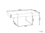 Coffee Table NAMA White Marble — design detail