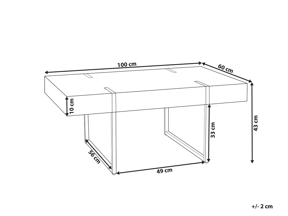 Coffee Table NAMA White Marble — design detail