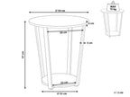 Side Table ORICK Dark Brown