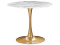 Dining Table BOCA Marble/ Gold 90 cm 90 cm